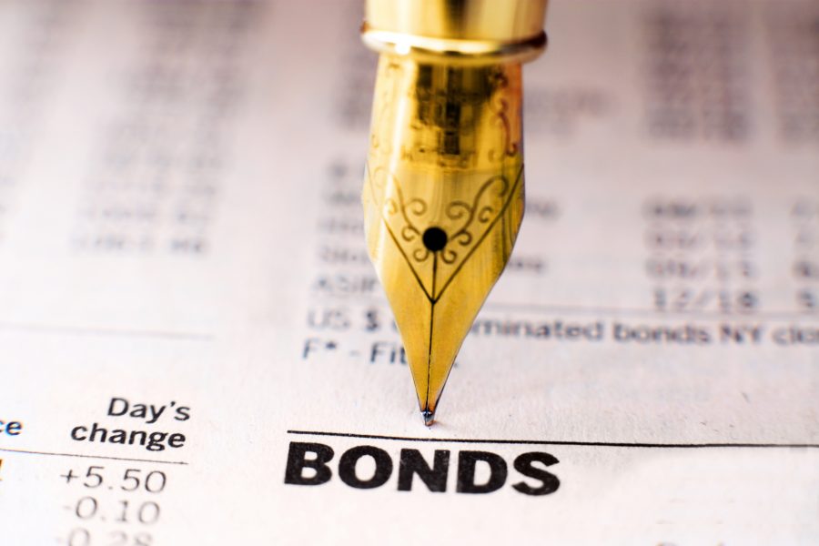 gold pen on bond indices